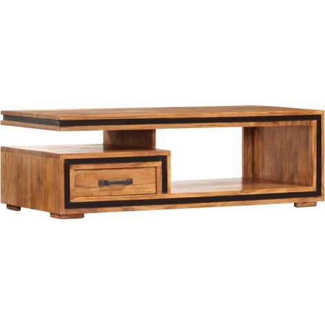 Couchtisch Massivholz Akazie 100x45x33 cm