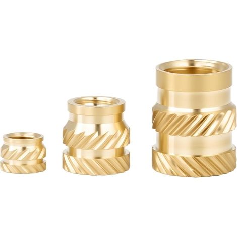 Écrous à insert thermique en laiton M2 M2.5 M3 M4 M5 M6 M8 (1/2)