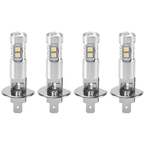 4 Pièces Ampoules LED H1 Phare Conduite Brouillard 6000K Blanc Lumière 200W (1/4)