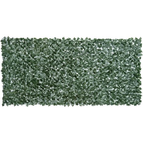 Haie artificielle dim. 300 x 150 cm en plastique vert foncé pour balcon et jardin (1/5)