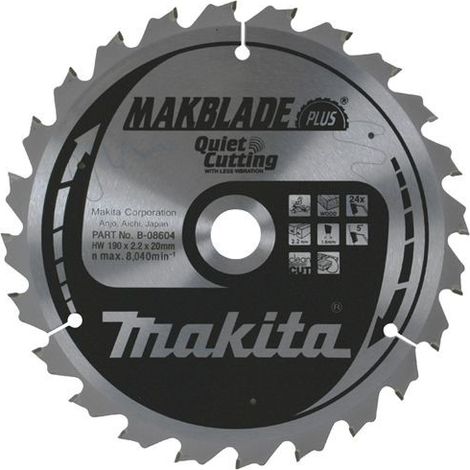 Makita 260mm x 30mm x 60T Circular Saw Blade B-09020 for LS1018 LS1013 LS1040 (1/4)