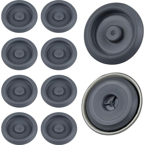 Bouchon de Carrosserie 40 mm Lot de 10 Gris Bouchons Sous Châssis étanches en Caoutchouc Compatible Audi VW Seat Chassis Pour Trous de Plancher et Coffre (1/5)