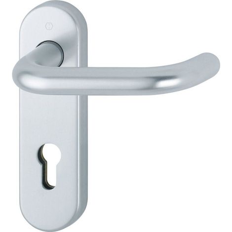 HOPPE® FH Drückergarnitur mit Kurzschild Paris FS-138/353KH, Aluminium, 10725785 (1/4)