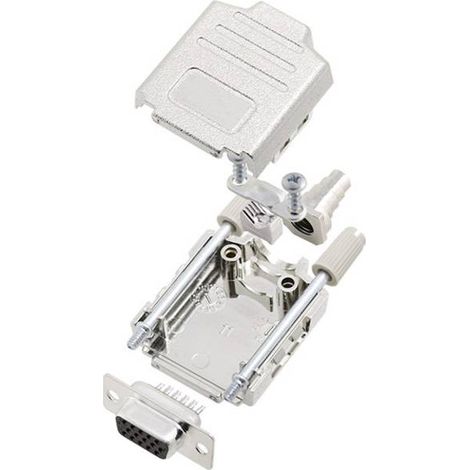 Amphenol L17DPPK15-M+L77HDA26S KIT connettori femmina SUB-D 180 ° Numero Poli (num): 26 Punte a saldare 1 pz.