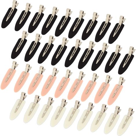 36 pinces à cheveux anti-plis, sans marques, pour coiffures et maquillages. (1/5)