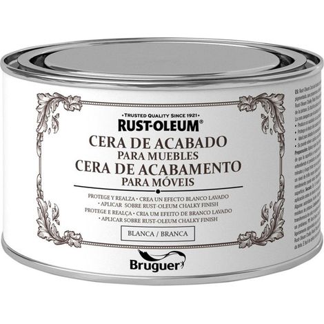 Cera per mobili bianca con finitura gessosa ruggine-oleo 0,4 l BRUGUER