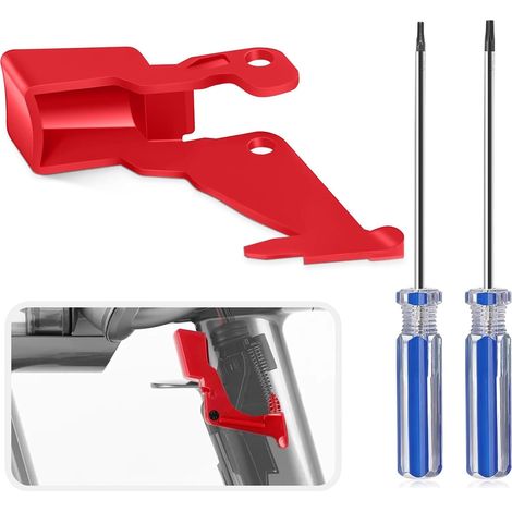 SYACHI Interrupteur à Gâchette en Métal pour Aspirateur Dyson V10 V11 avec Outils Tournevis, Bouton De Déclenchement Renforcé pour Aspirateur, Outil de Réparation de Bouton D'alimentation Amélioré
