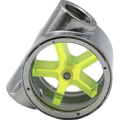 Interrupteur indicateur de débitmètre d'eau de refroidissement en métal fileté G1/4 à 2 voies pour (1/4)