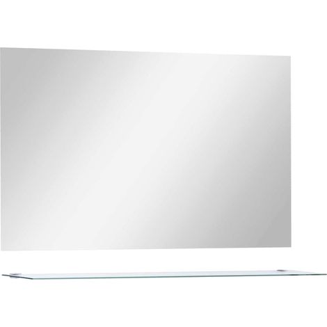 Maison Exclusive - Specchio da Parete con Mensola 100x60 cm in Vetro Temperato