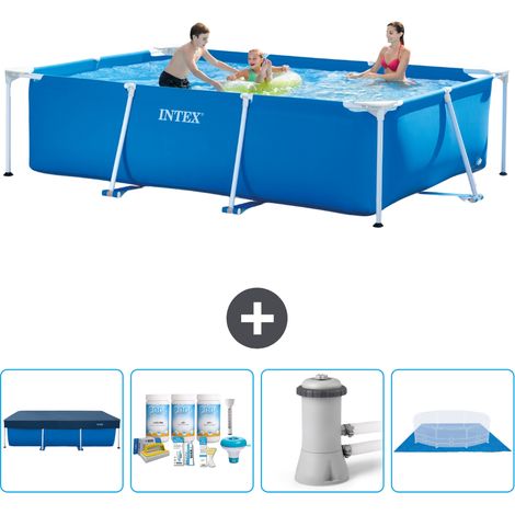 Intex Piscina con estructura Rectangular - 300x200x75 cm - 7-piezas  SCB1 (1/5)