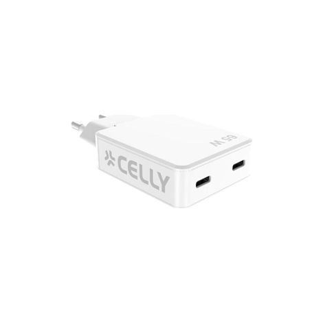 Cargador de Pared Celly SLIMTC2C65WWH