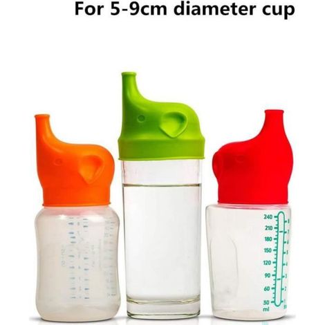 Couvercle Tasse - Silicone Alimentaire - 7,5 cm x 6,3 cm - Pour Gobelets 5 à 9 cm - Sans BPA PVC Phtalates - Lot de 1 (1/4)