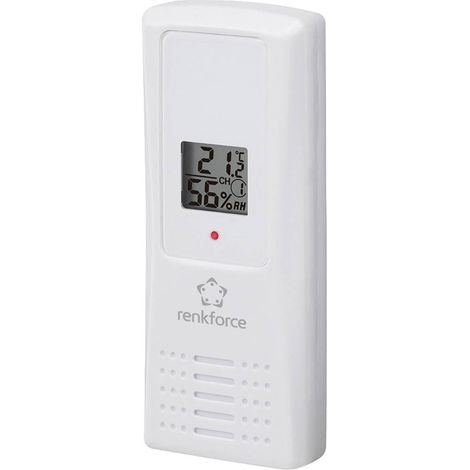 Capteur thermo-hygrométrique Renkforce FT007TH – Détecteur d'humidité pour chantiers humides – Alimentation 2x Pile LR3 – Portée 100 m (1/2)
