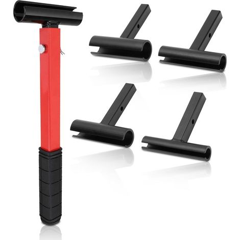 Kit de clé de réglage de l'écartement des charnières, outil de réglage des charnières 4 en 1 pour le secteur résidentiel et commercial, clé de réglage des charnières de porte en alliage d'acier robust (1/5)