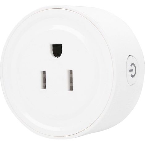 GTSS101 Intelligente Steckdose mit WLAN-Fernbedienung, 100–240 V AC, Weiß