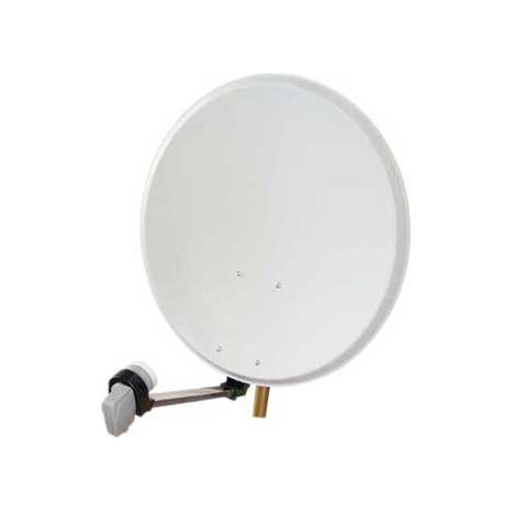 Parabole acier 60cm blanche avec lnb de la marque ek Cae KIT60AC3 (1/2)