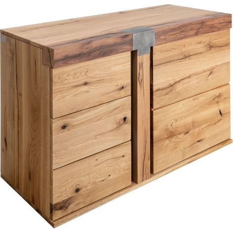 credenza in legno di Quercia Selvatica/ Cerro 115x45x75 quercia naturale oliato NEW AMSTERDAM 09
