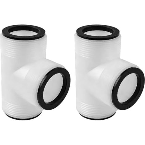 Lot de 2 raccords de tuyau répartiteur en T pour pompes Intex et Coleman, tuyau de piscine de 3,8 cm, compatible avec pompes filtrantes, générateurs de chlore et systèmes de sel (1/5)