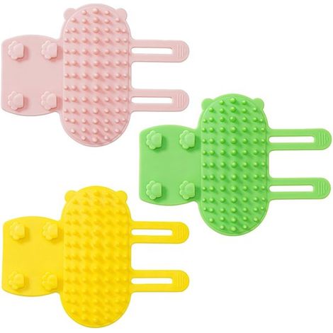 Brosse d'angle pour Chats - 3 pièces - Masseur - Auto-toiletteur - Griffoir en silicone - Brosse de massage pour Chats - Brosse pour chat - Réglable - Brosse auto-soignante pour mur, mur, pilier ou pi (1/5)