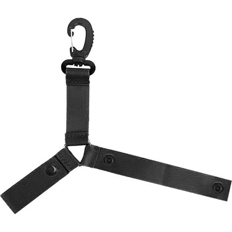 Sangle de rangement pour pompons de cheerleading, organisateur de sac à dos, support de rangement pour les entraînements de cheerleading en extérieur, résistant et amélioré, noir (1/5)