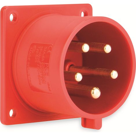 PCE CEE-Anbaustecker 5-polig, 16 A, 400 V, IP44 (1/4)
