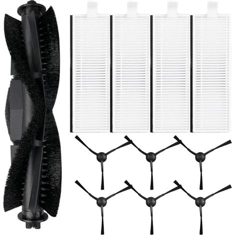 Juego de cepillos laterales principales de 11 piezas para el robot aspirador Laresar Evol 3, 1 cepillo de rodillo principal, 4 filtros HEPA, (1/5)