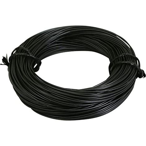 Rouleau de 5 mètres fil électrique 1mm² cuivre noir câble souple faisceau