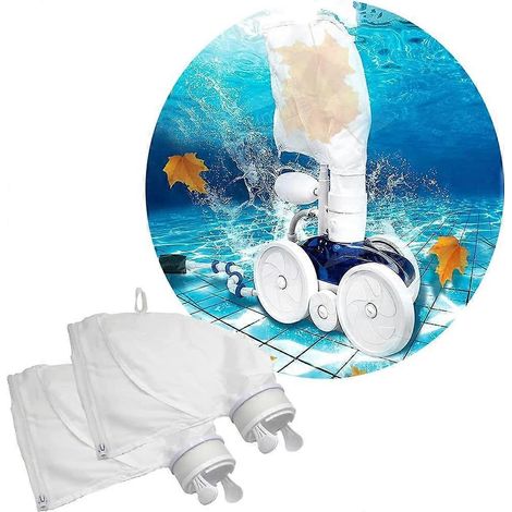 Packung mit 2 Poolreinigerbeuteln inklusive Ersatzfilter für Polaris 280/480