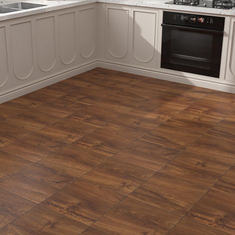 3 Pièces PVC Adhesive Sol Bois Rouge Marron 30x30cm Dalle PVC Adhesive Sol Bois Marron Carrelage Adhesif pour Salon Dalles Épaissir Revetement Adhesif Chambre à Coucher Couloirs (1/5)