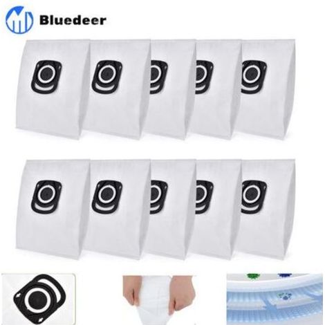 Lot de 10 sacs d'aspirateur - Pour Rowenta Hygiene + ZR200520, Pour Rowenta Compact Power, X-Trem Power et Silence Force (RO64xx RO63xx RO68xx RO39xx) (1/5)