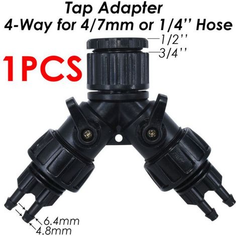 KESLA tuyau d'arrosage de jardin PVC Micro tuyau d'irrigation goutte à goutte tube - [KSL01-257]-1PCS-1/4 ''