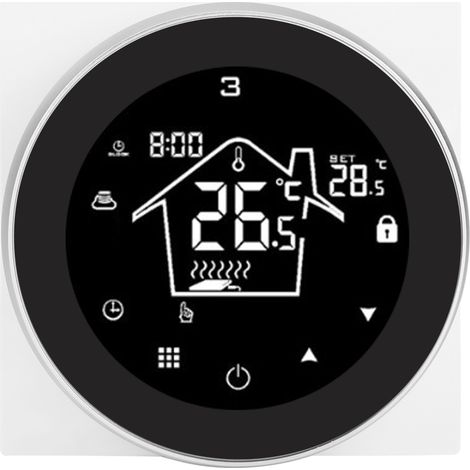 Thermostat intelligent HY312 pour chaudière électrique murale, régulateur de température, modèle standard AC90240V (1/5)