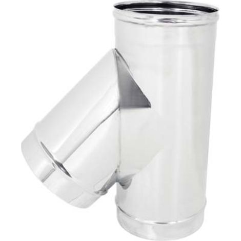 Tubo a tee 135° mmf acciaio inox aisi 304 cm 25 Zincogroup