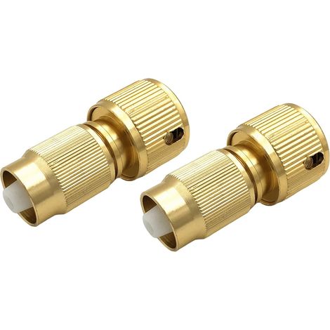 Lot de 2 raccords extensibles en aluminium pour réparation de tuyau d'arrosage (1/5)