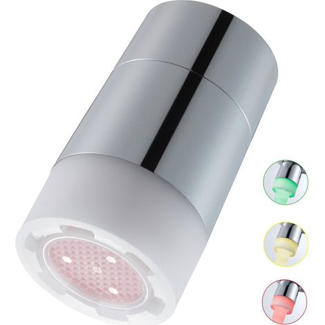 Aeratore a Led con fascio di luce Neoperl Traffic Light Led cromato (1/3)