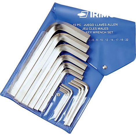 Chiavi a brugola irimo 41041 nichelate 5 pezzi