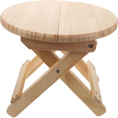 Tabouret Pliant Simple en Bois pour Chausser Chaise Antidérapante Légère Et Pratique (1/5)