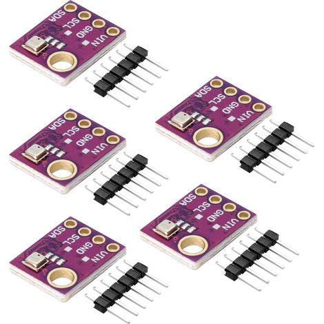 BME 5 V modules barométriques numériques 5 pièces GY-BME Module de capteur de Barométrique I2C SPI 5 V DC 1.8-5V Compatible avec Arduino Rasp-Pi (1/5)