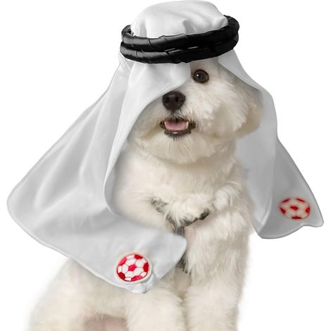 Dog Head Wrap Mediterranean Desert Puppy Head Wrap Halloween (1/5)