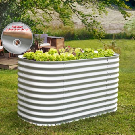Vitavia Hochbeet "Vita 858" basic, aluminium blank, 82 x 162 x 86 cm