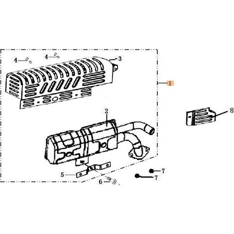 KIT SILENCIEUX ORIGINAL EMAK L66150308