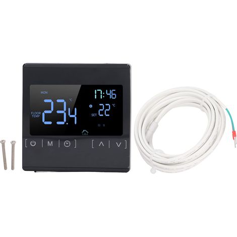 Thermostat numérique programmable à écran tactile intelligent pour la maison, contrôleur de chauffage au sol haute température MH1822D pour salle de v (1/5)
