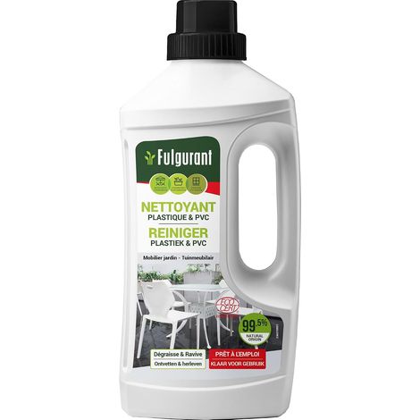 Fulgurant - Nettoyant Plastique et PVC, Dégraisse et ravive les couleurs - Ecocert 100% Naturel, 1L (1/5)