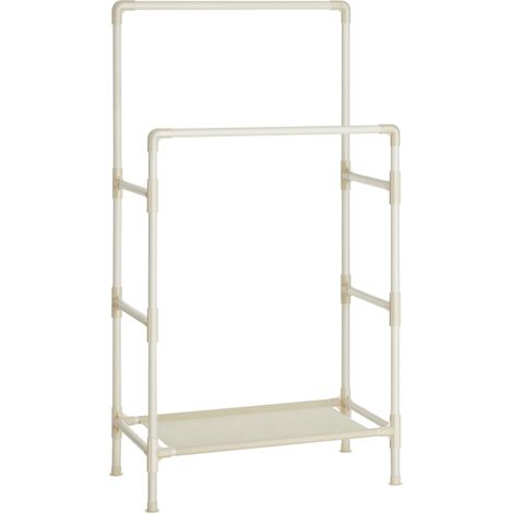 Leobert Kleiderständer Rollen Beige 83x45x157 cm