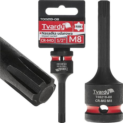 Vaso de impacto Ribe 1/2" M8 CR-MO (10/100) (1/4)