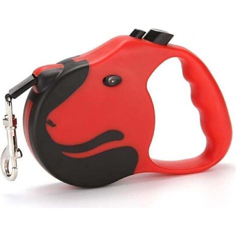 Einziehbare Hundeleinen, 5 m lange Hunde-Rollleine, Hundeleine, flexible Leine, mit rutschfestem Griff und Schnellbremsknopf, für kleine, mittlere und große Hunde (1/5)