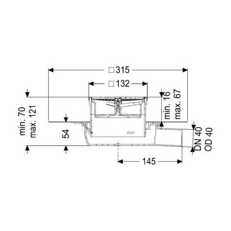 Kessel 44740.66M Bonde de sol ultra-plate 54