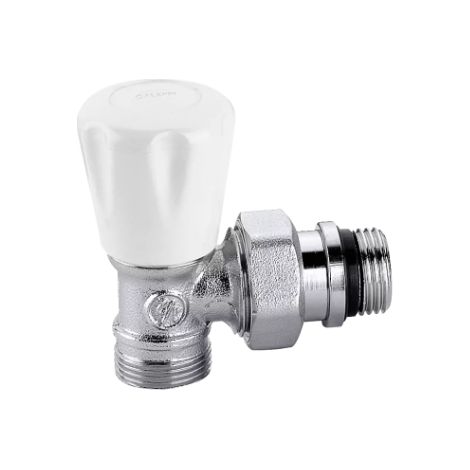 Manuelles Heizkörperventil mit 1/2"-Eckanschlüssen Caleffi 340402  1/2" - 23 p.1,5