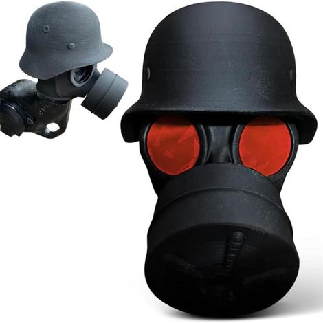 Anhängerkupplungsabdeckung Gasmaske Helm Design für Wohnwagen & LKW (1/5)