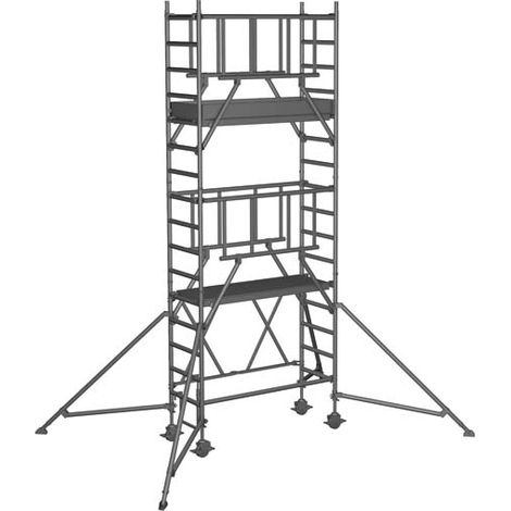 ZARGES Compactmaster S-PLUS 2T - Klappgerüst Arbeitshöhe 5.70 m (1/4)
